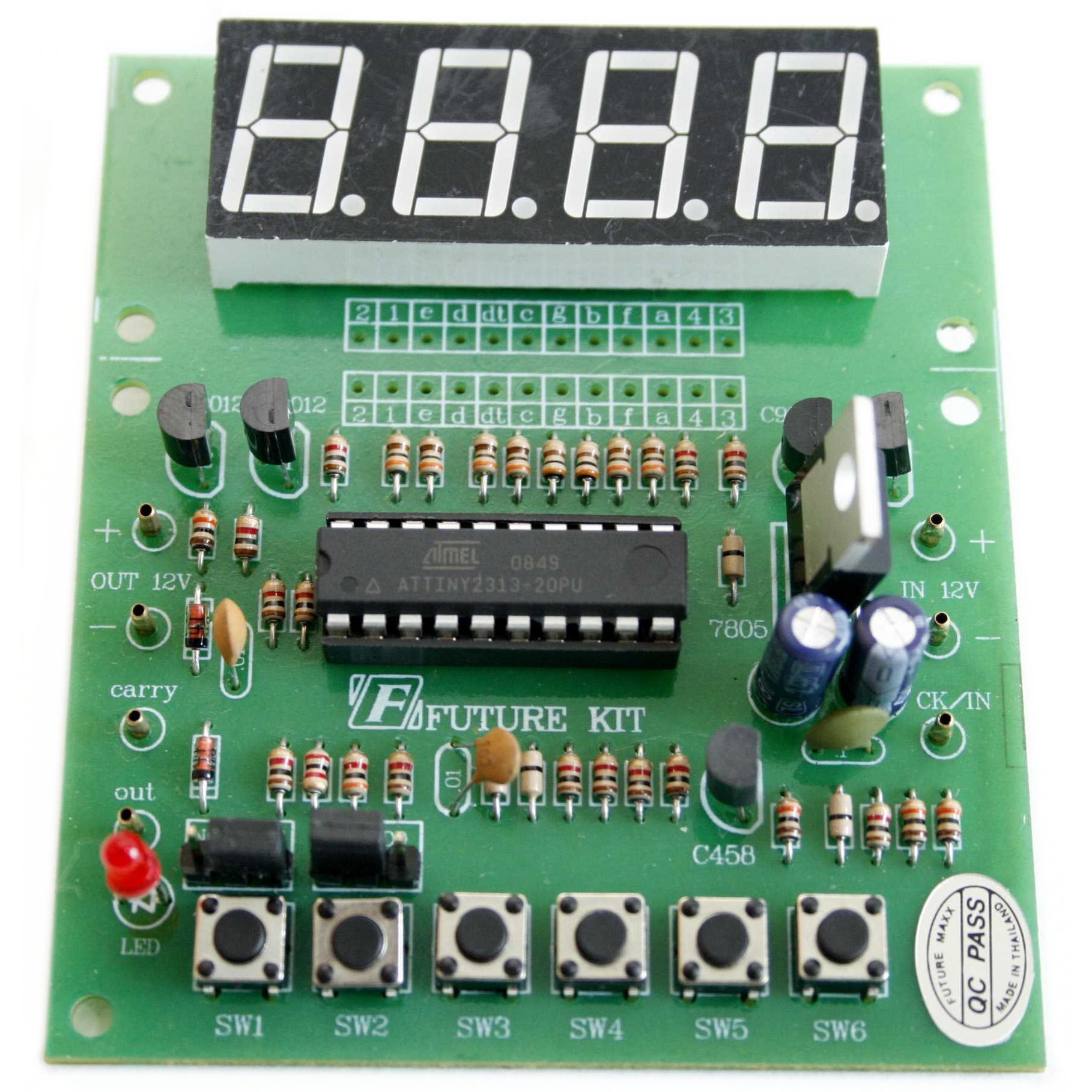 0.56in Red Segment 4-Digit Counter FK Green Image 1