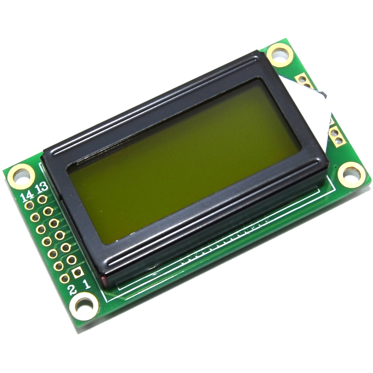 0802 LCD Black Char Green Back Green Image 1