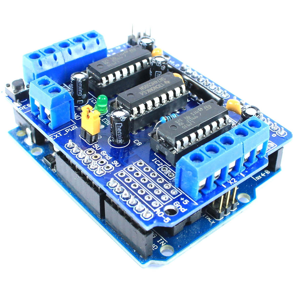 UNO L293D Arduino Motor Blau Bild 2
