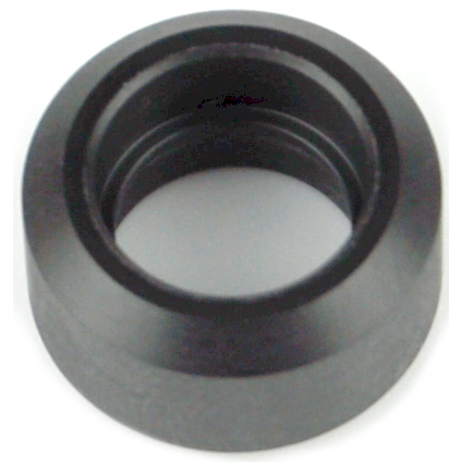 4 Stück 15,25 mm massives V-Rad, schwarz Comp Image 1
